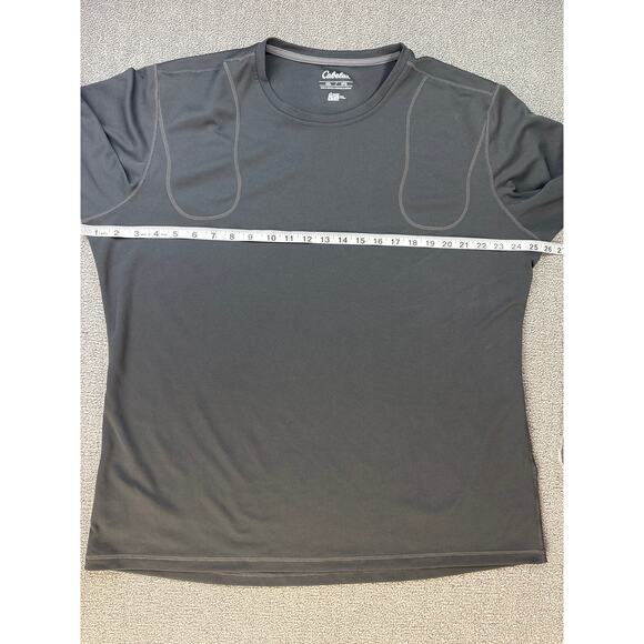 Cabela's Mens Short Sleeve Shirt 4Most Wick Inhibit Gray Size 2XL - Picture 5 of 5
